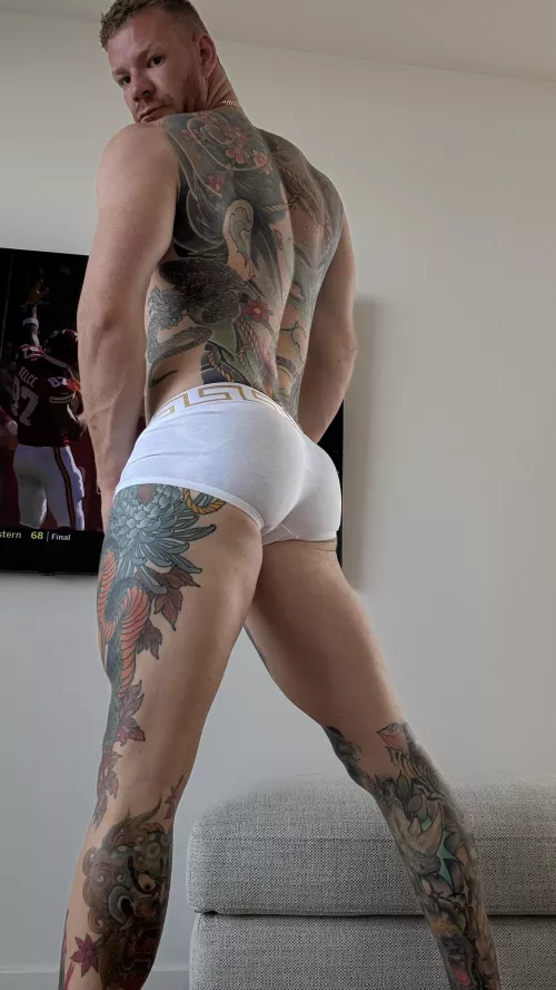 We watching the half time or fuckin ?