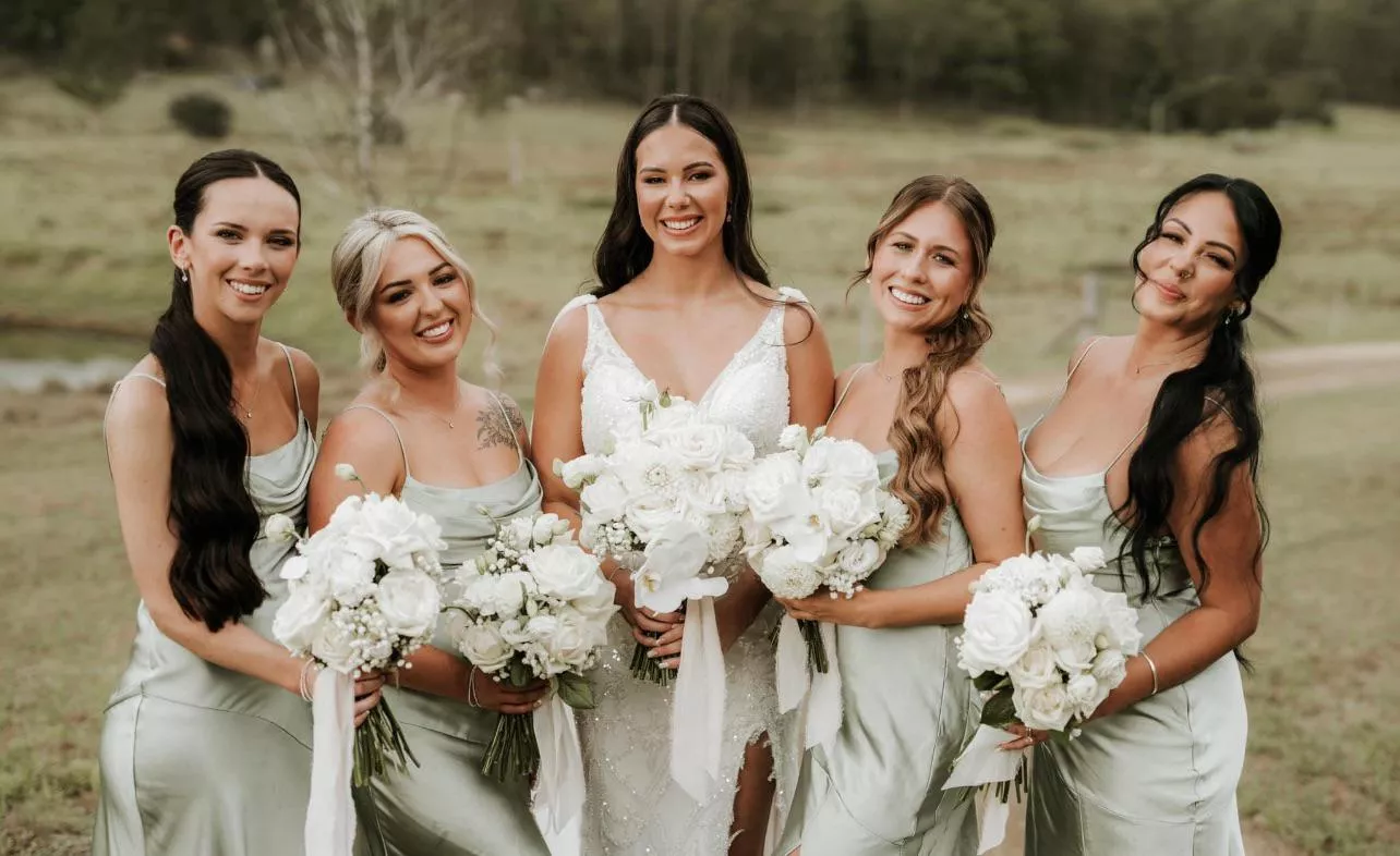 Which order for the bride and bridesmaids?