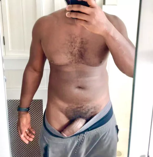 Would you be my workout partner 💪🏾😈(M)?