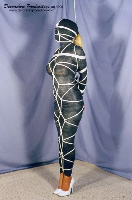 Wrapped then secured with rope :)