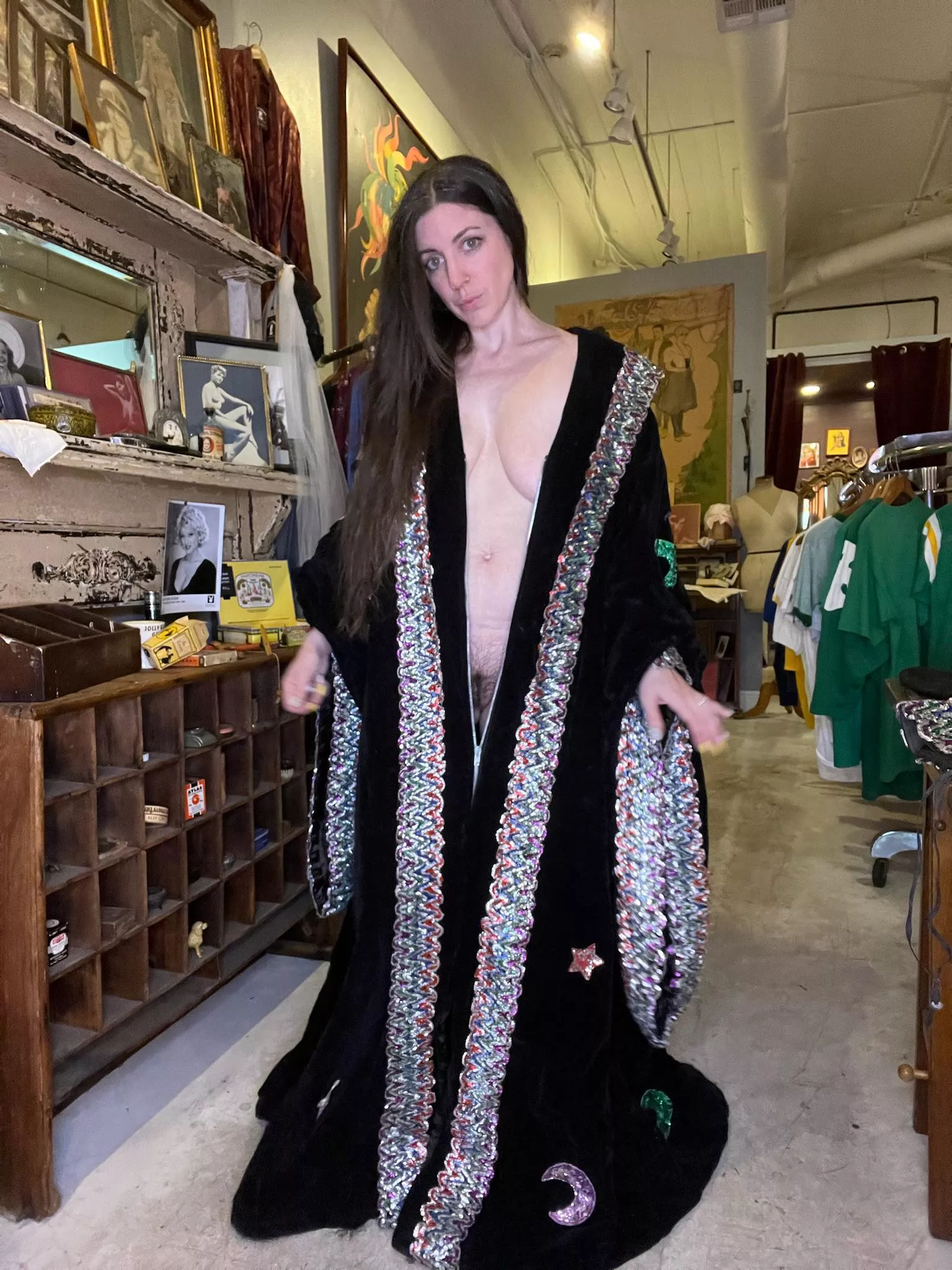 Y'all didn't believe that I had NOTHING under my Mardi Gras costume