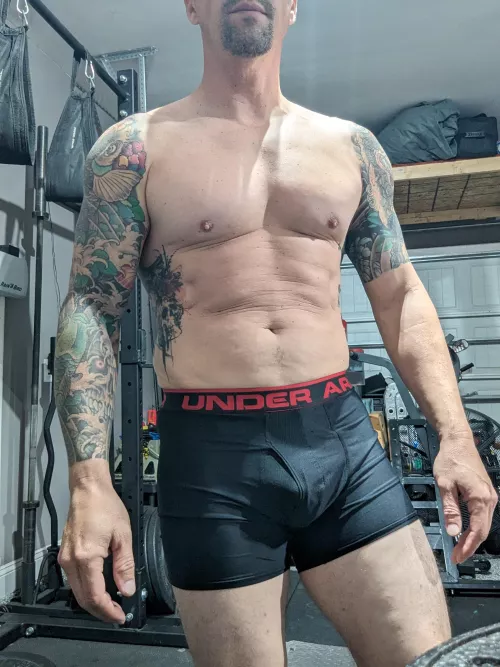 45 [M4F] workingout in your underwear is freeing
