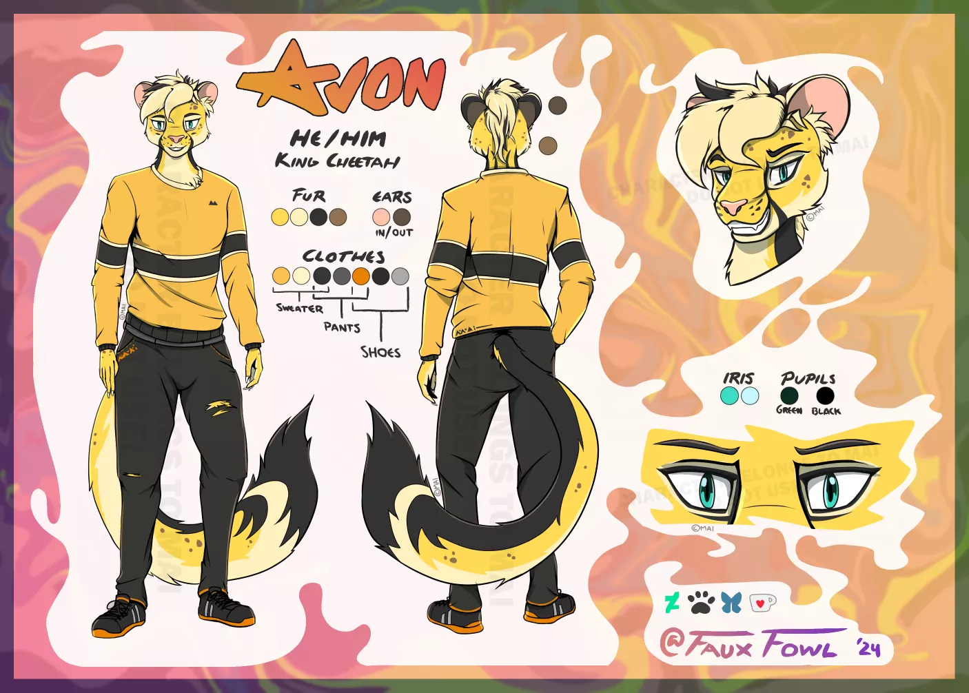 A recent refsheet I made for Mai!