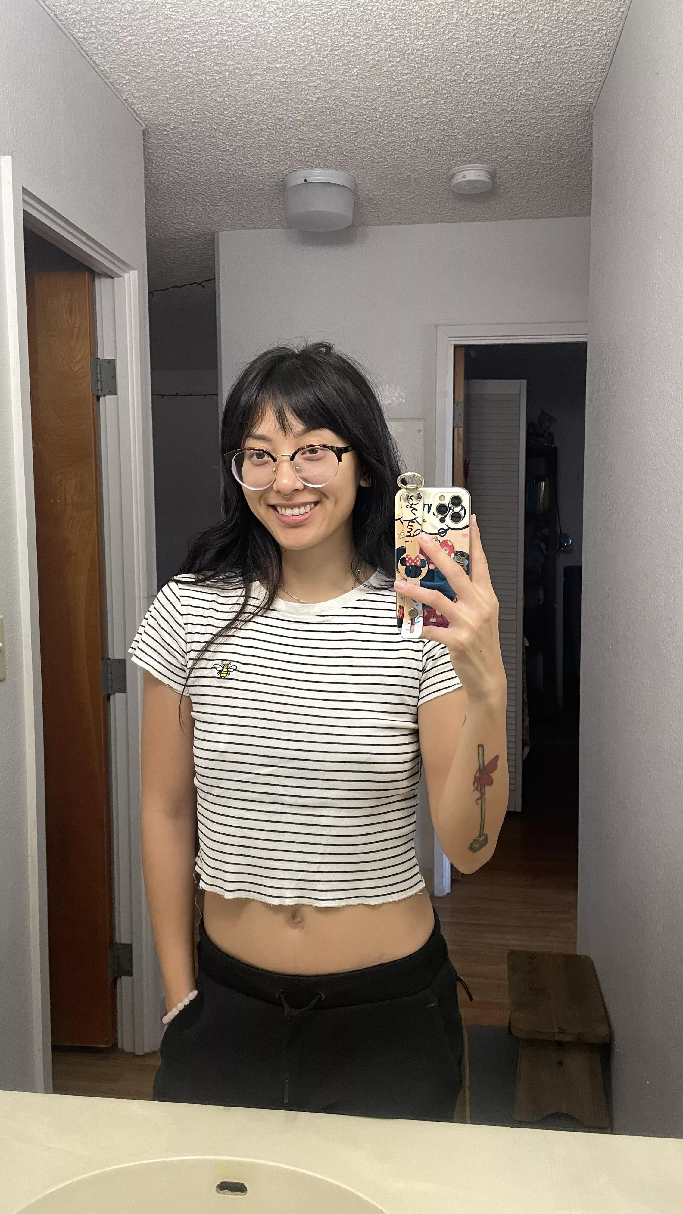 Bathroom mirror selfie