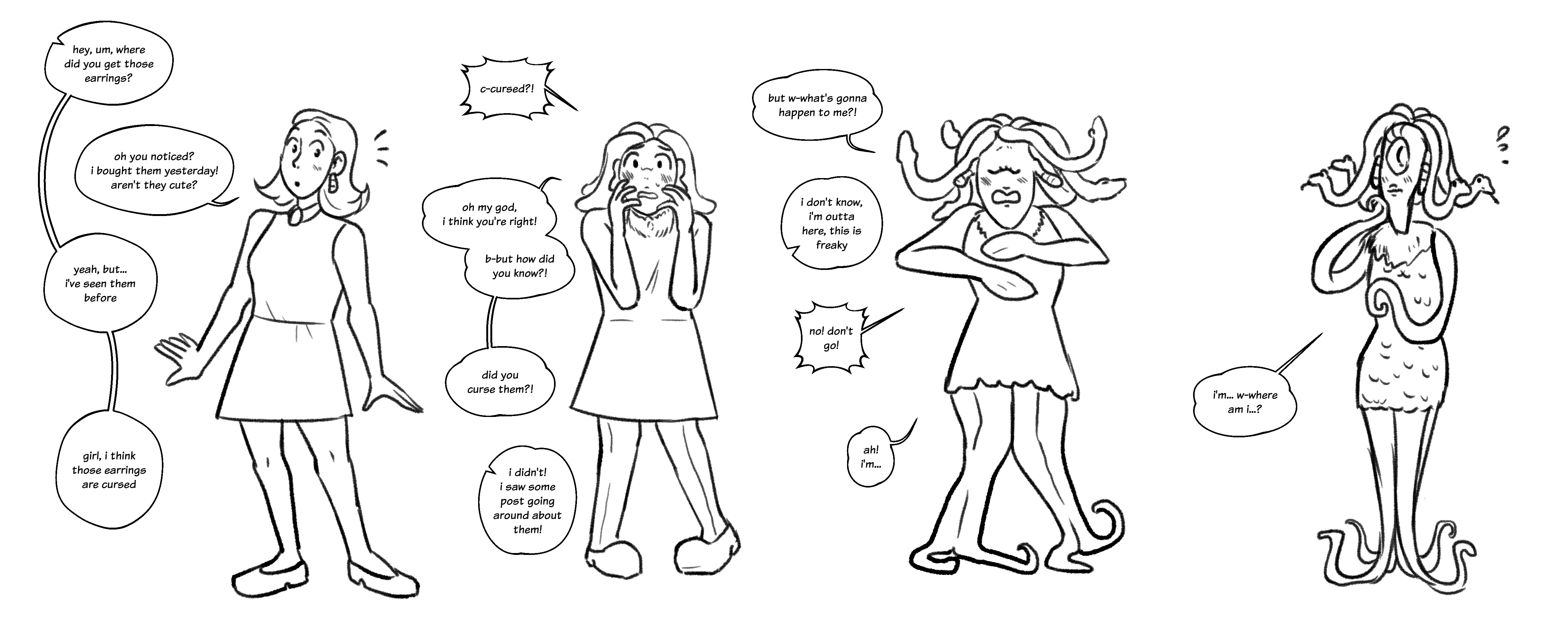 cute & cursed earrings (celia tf)