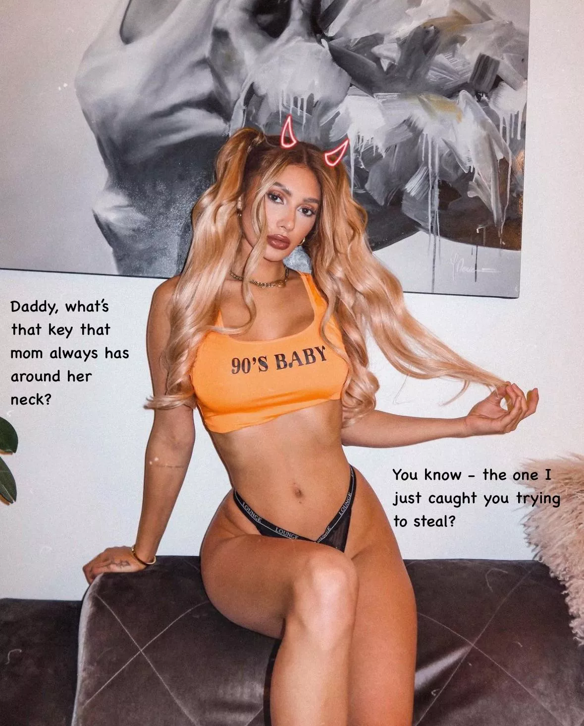 Daddy, what’s that key that mom always has around her neck?