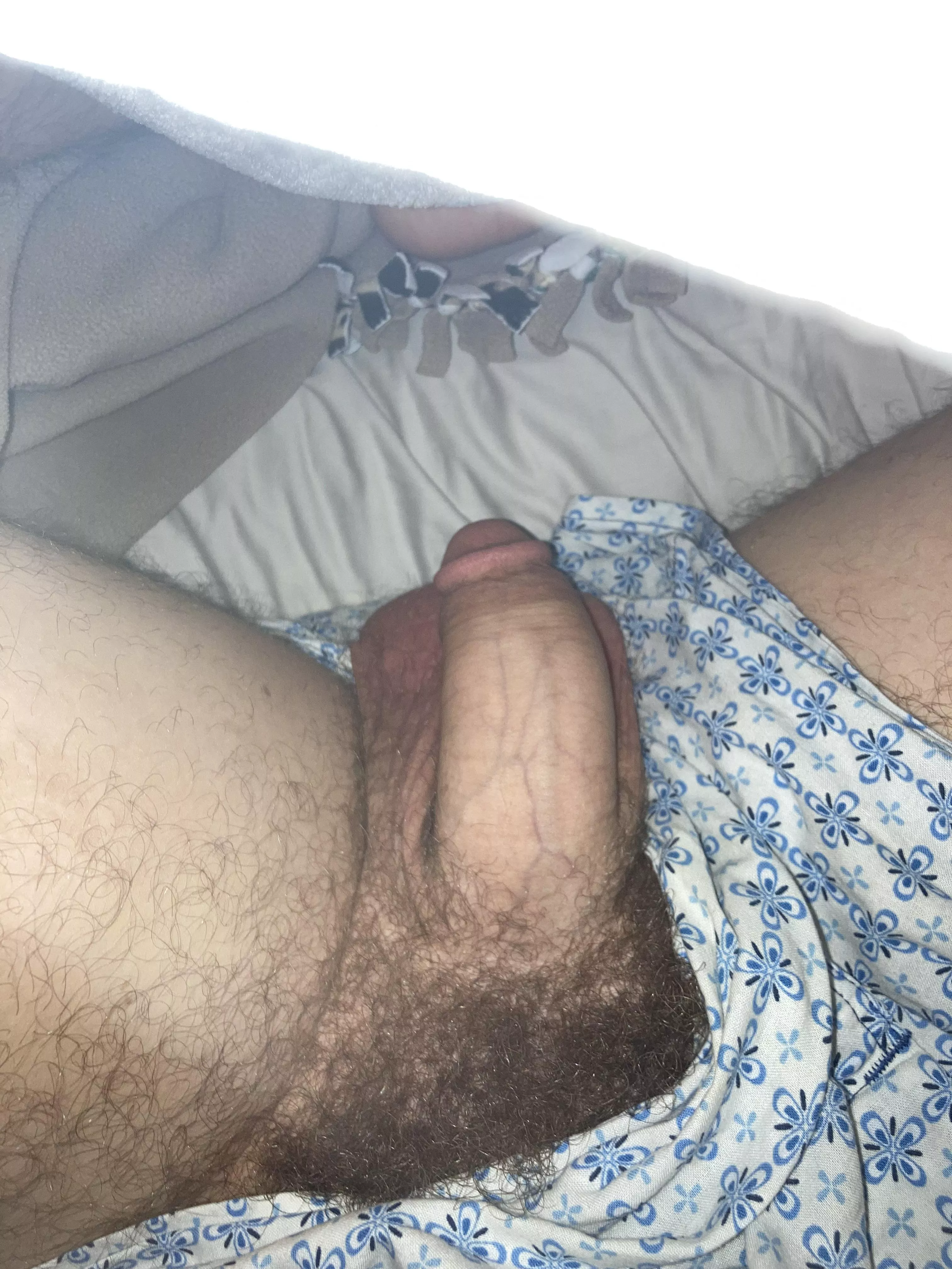 Dad’s big soft dick under the covers (37)