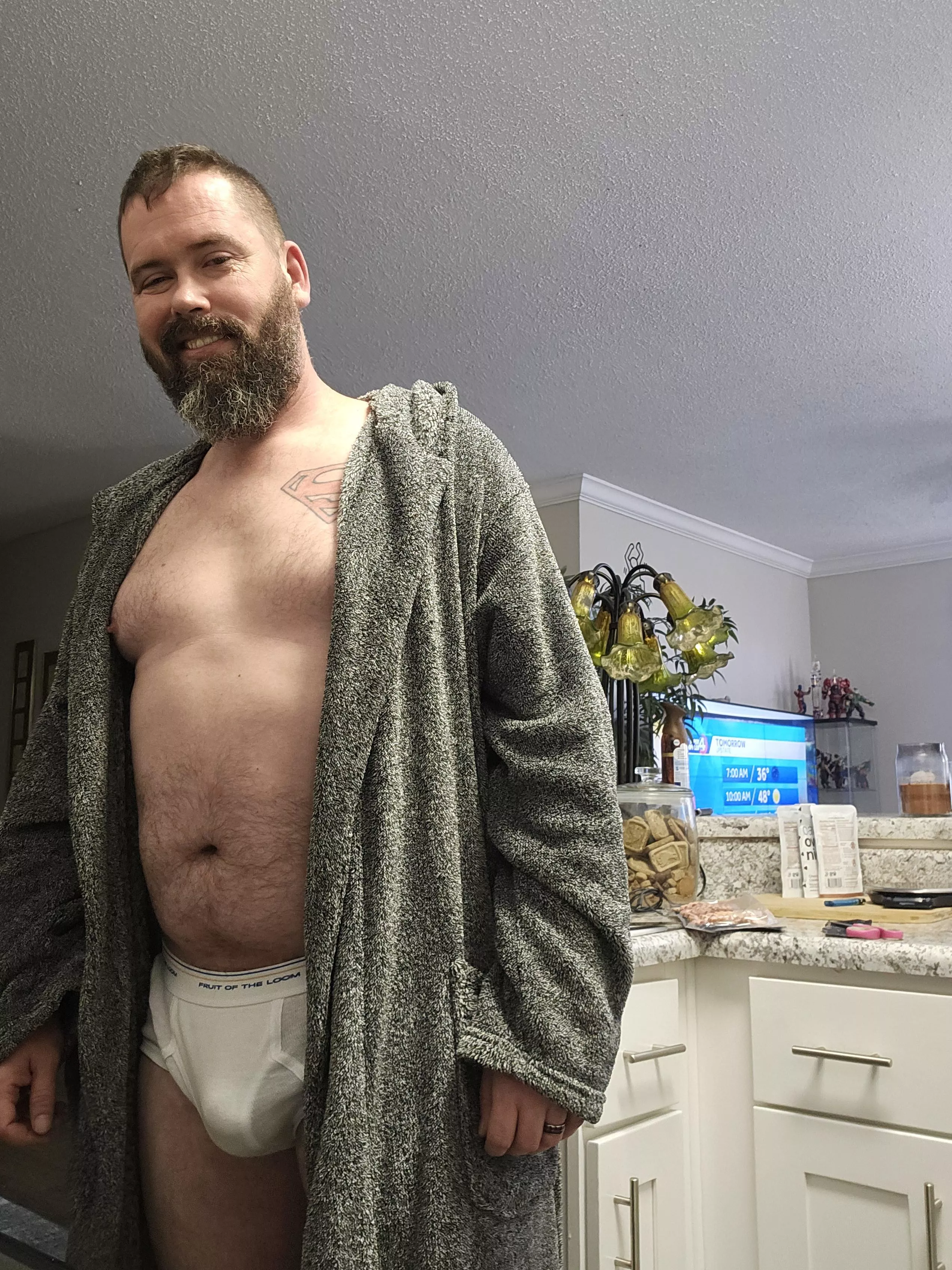 Dad's making breakfast