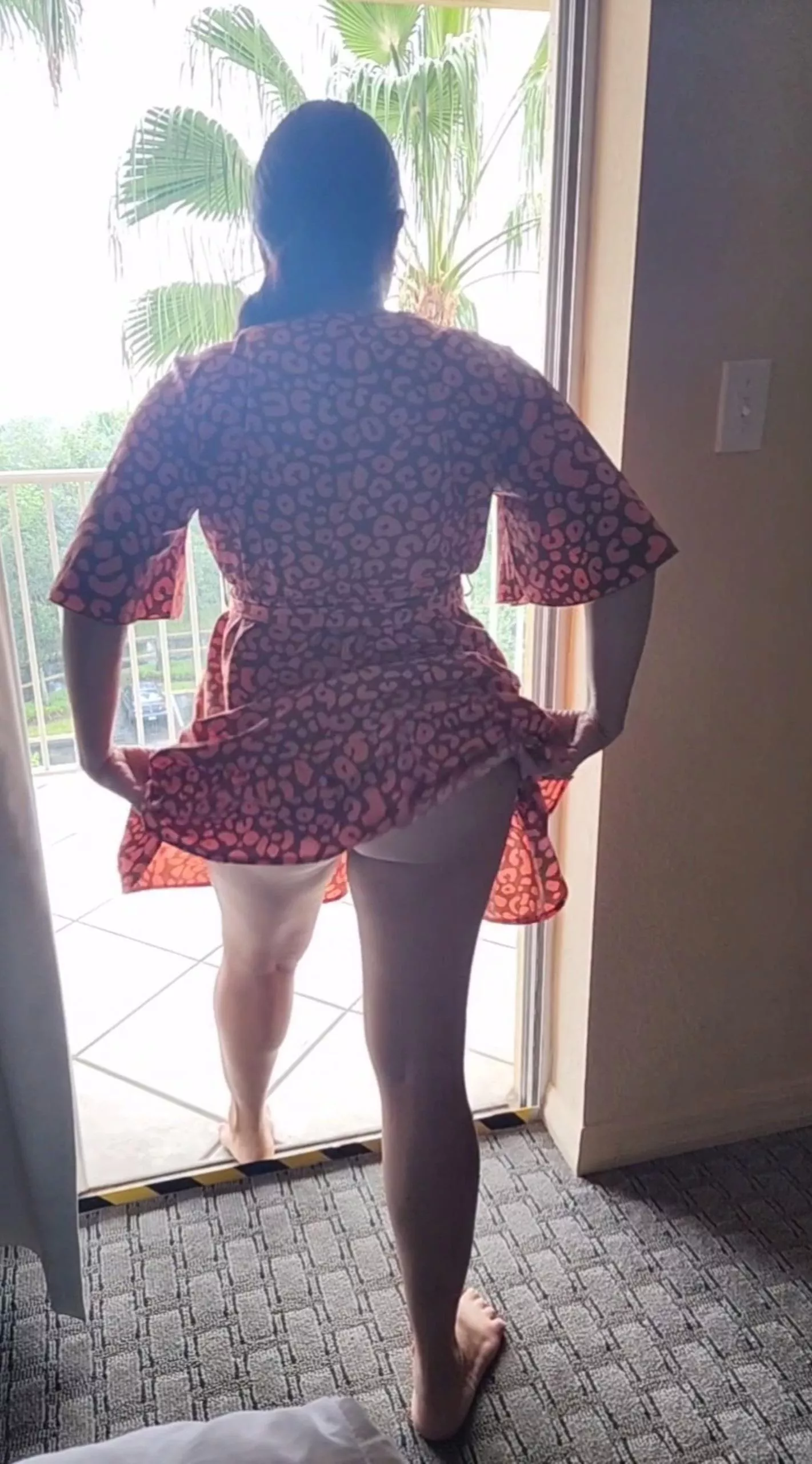 Guess what am I wearing under?