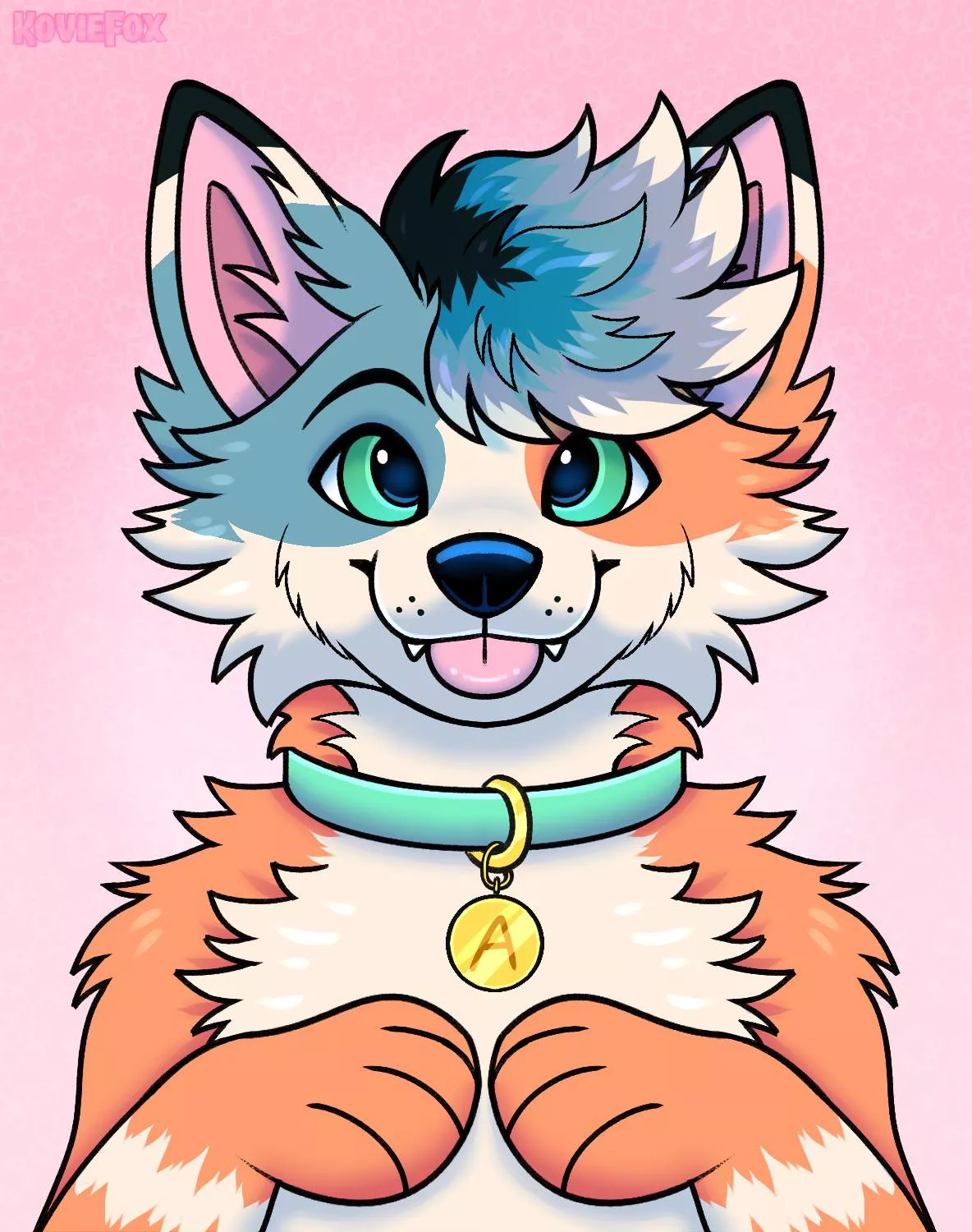 He wants head pats and treats :p (by KovieFox)