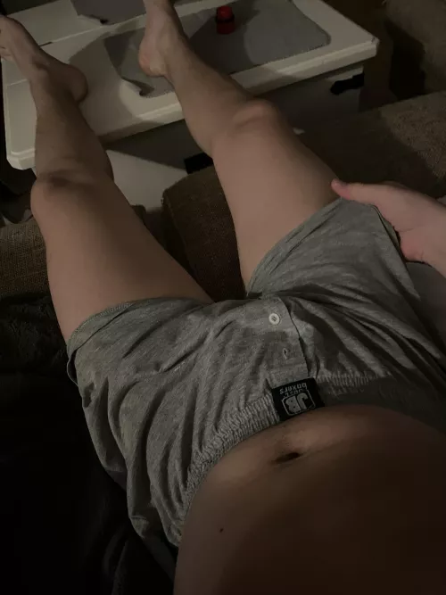 I love wearing gray boxer shorts! Anyone else?