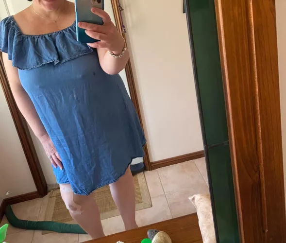 I usually wear a bra but here’s one time when I didn’t.