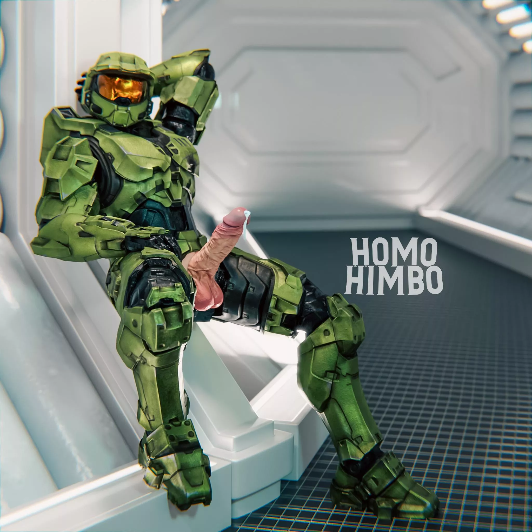 Master Chief shooting one out 😳😈 (X - @homohimbo)