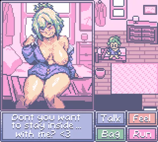 Mock up concept for a dating sim on the Game Boy Color, what do you think?