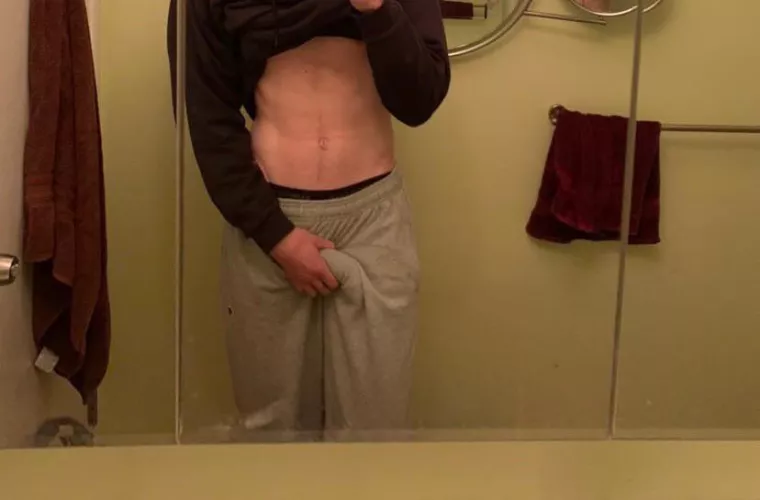 My softie enjoys grey sweatpants season