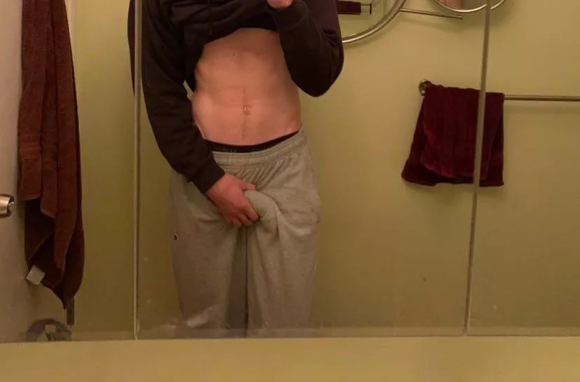 My softie enjoys grey sweatpants season