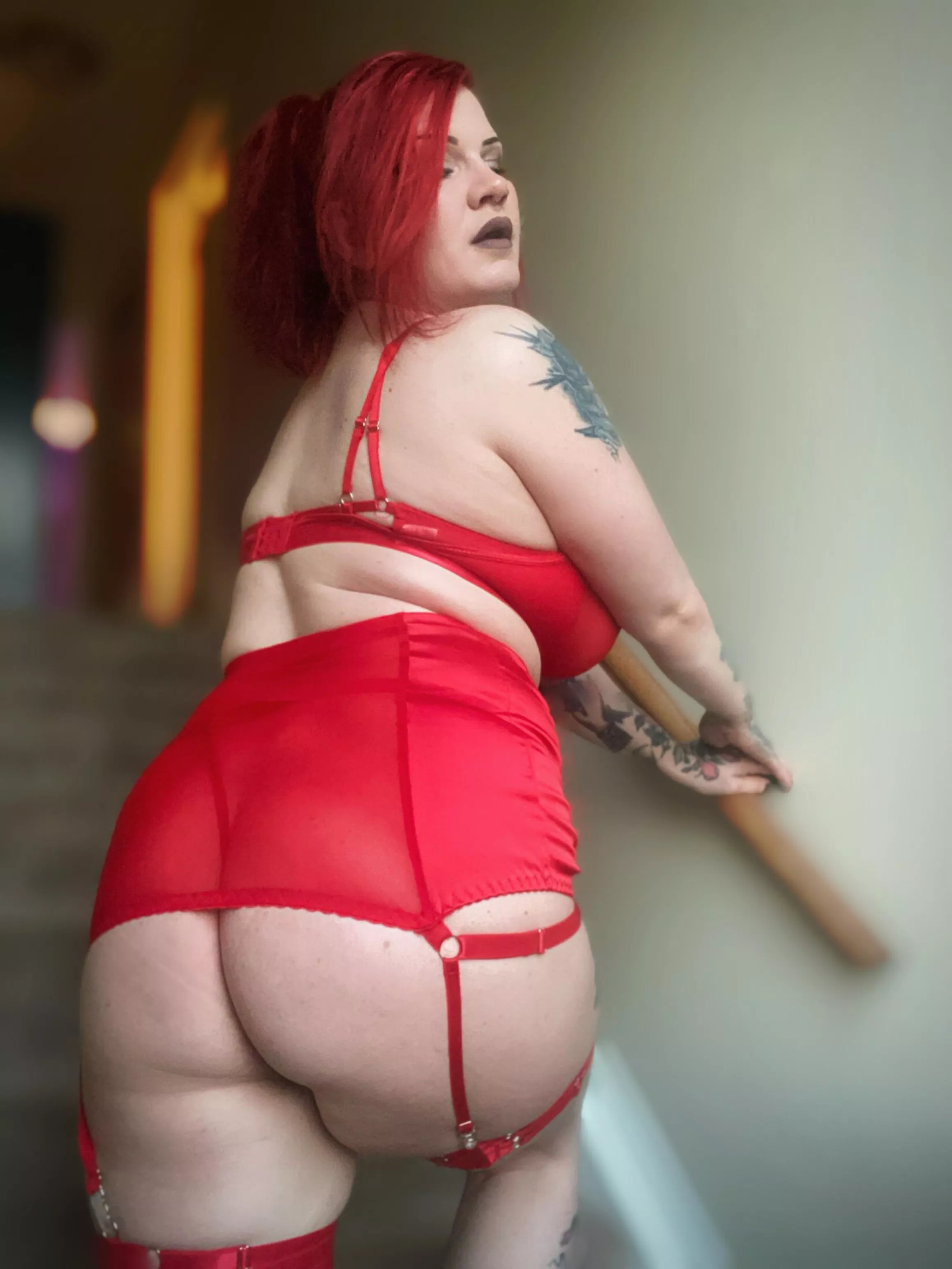 Nothing quite like a sexy sex of red lingerie to make me feel like a true Goddess