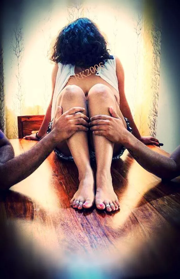 Put your hands on my knees and think of me as a book you have been dying to read.