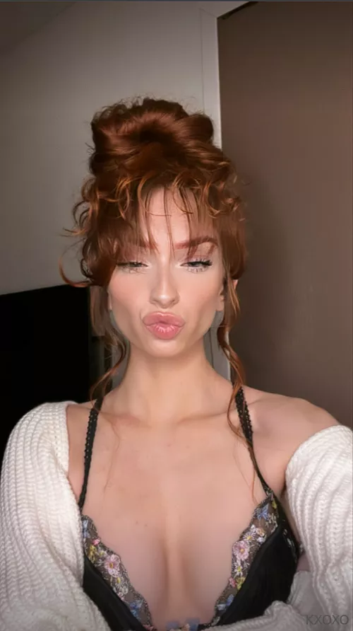 Redhead Cutie Ready to be Your Valentine