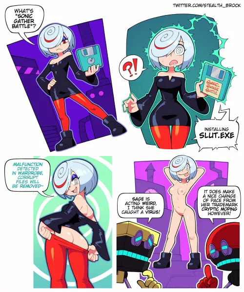 Sage downloads a Virus (Stealth Brock)