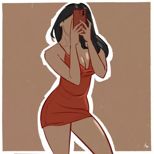 Sexy in red - Art by me