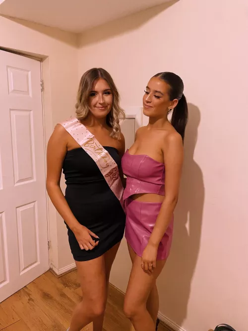 Sizing up the birthday girl...