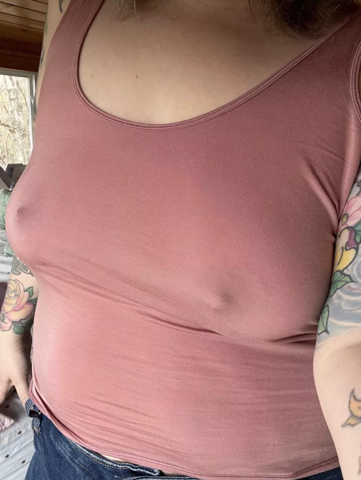 Snow or no snow…some days call for no bra.