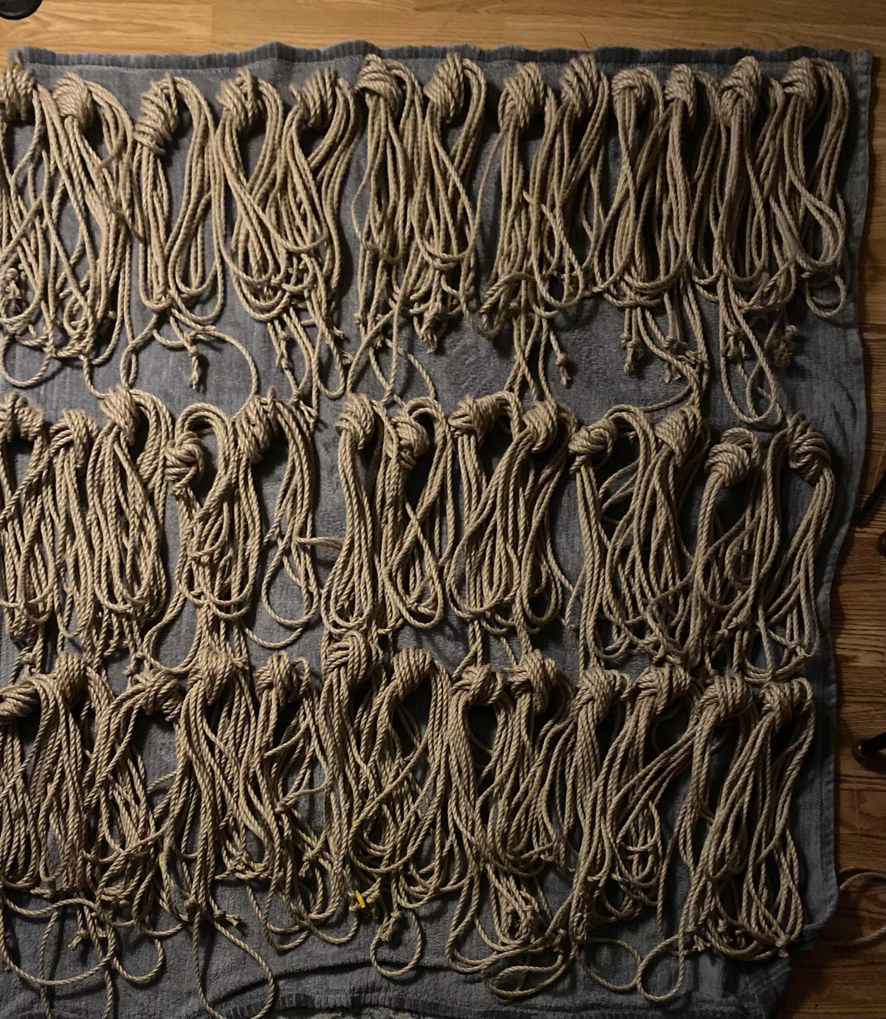 Split a 600M spool of jute with a friend