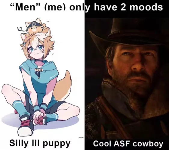 Submissive men (me) be like