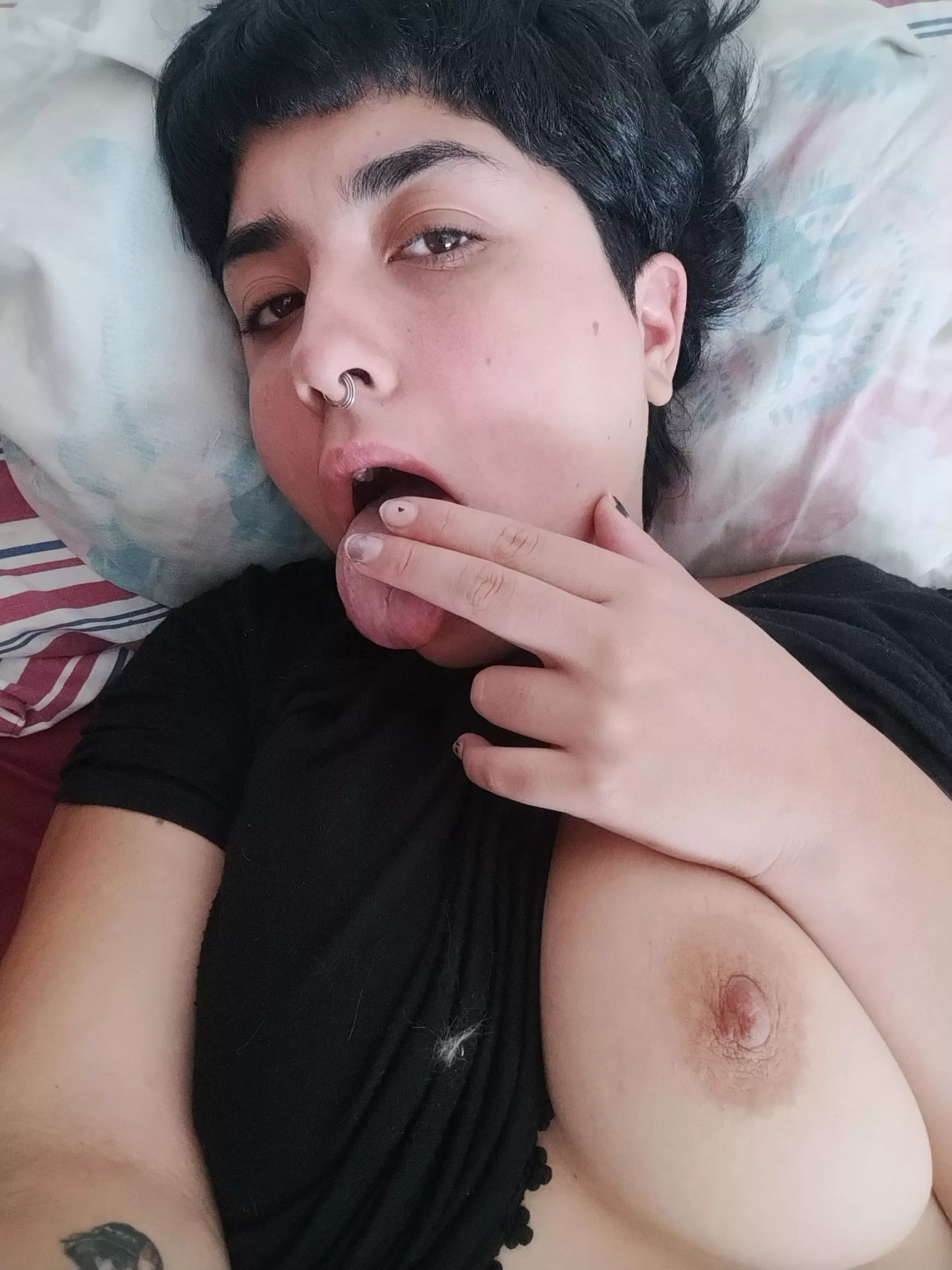 Suck one tit! Left or right ?