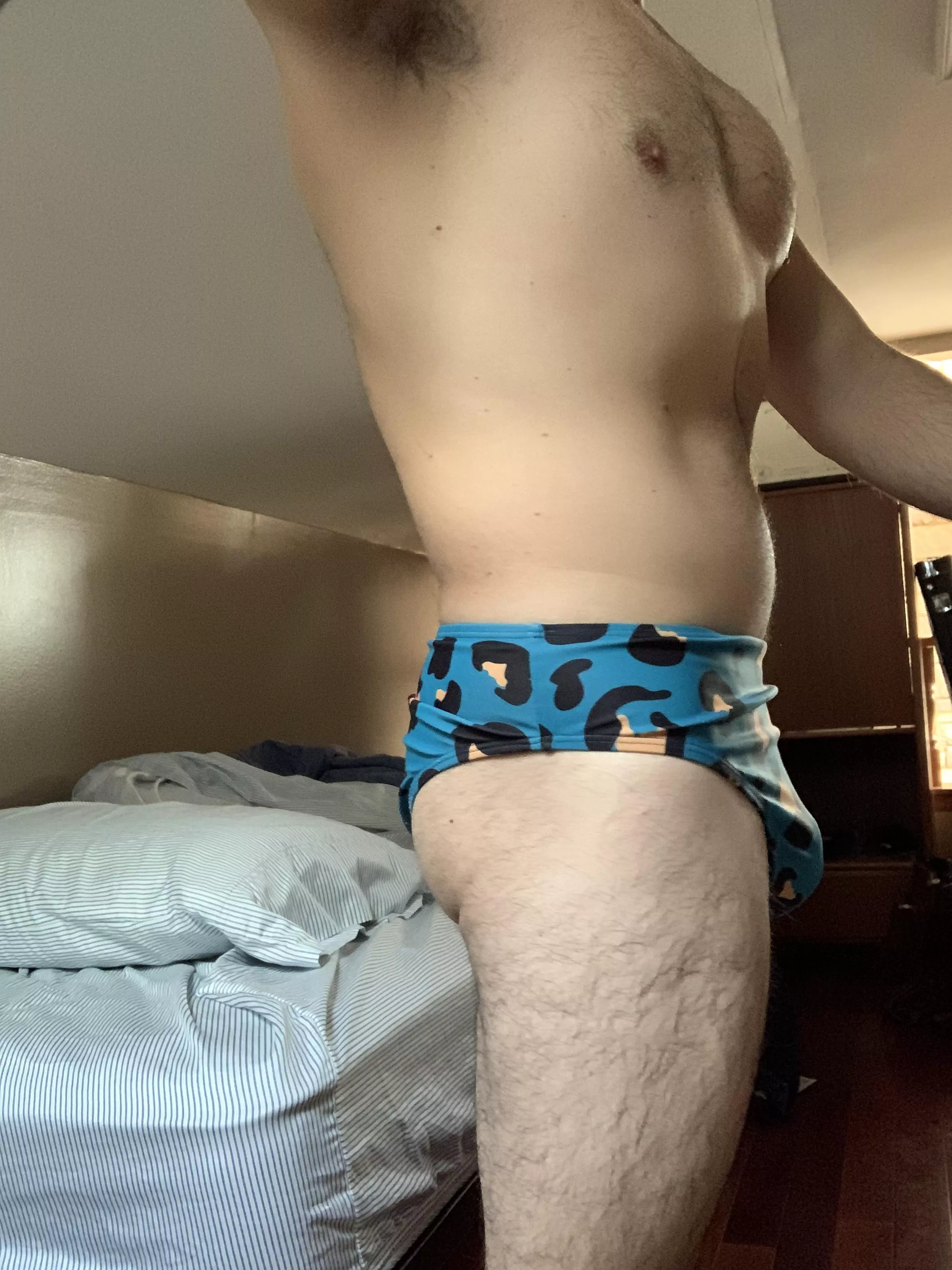 The vibe I was going for was ferocious leopard… ended up with [37] Fred flintstone