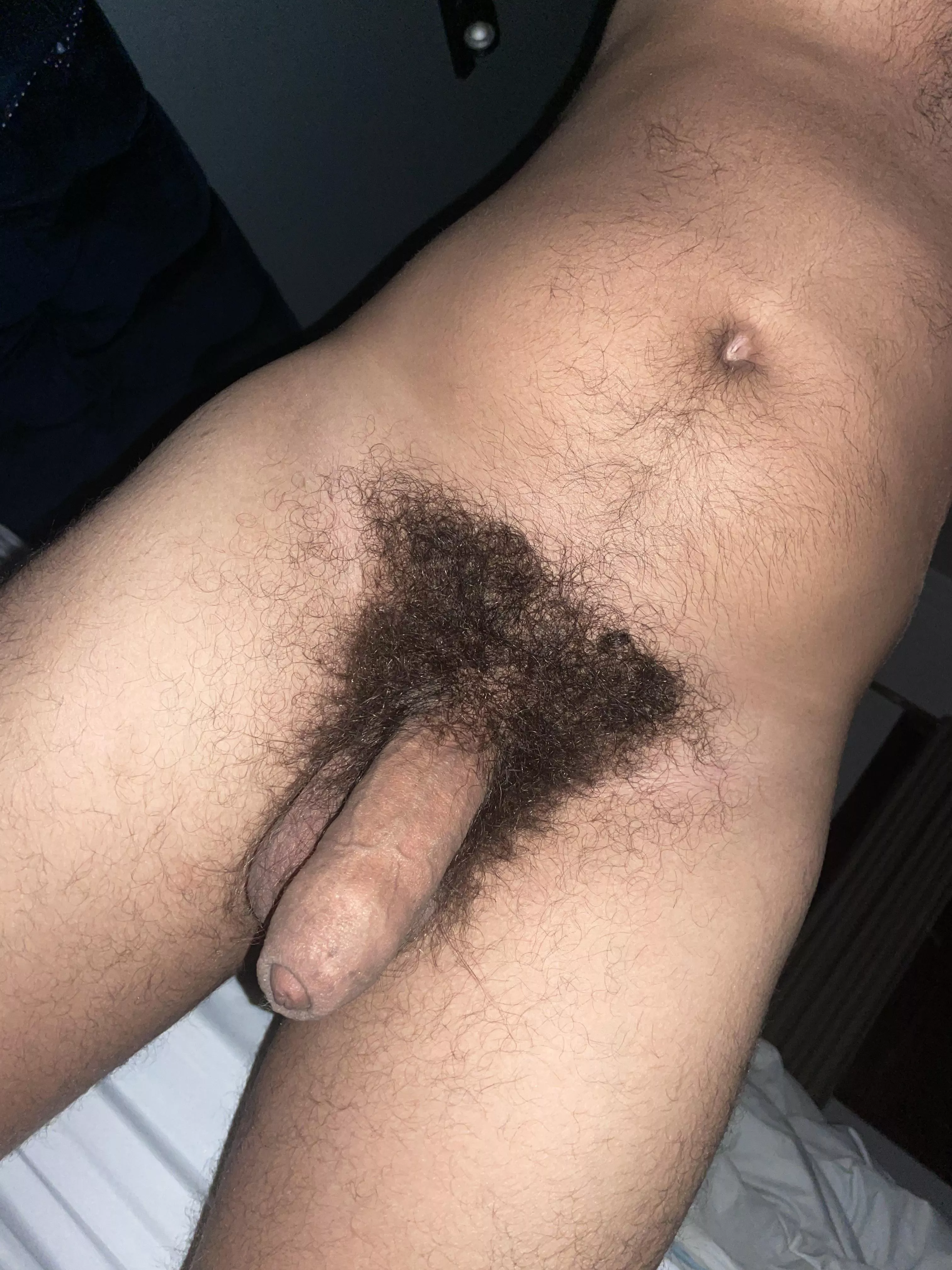 Uncut, hairy, sweaty and smelling dry