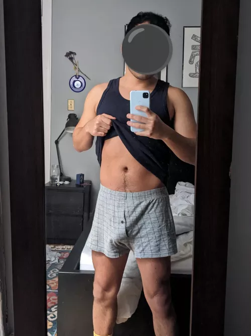 Wearing my favorite boxers