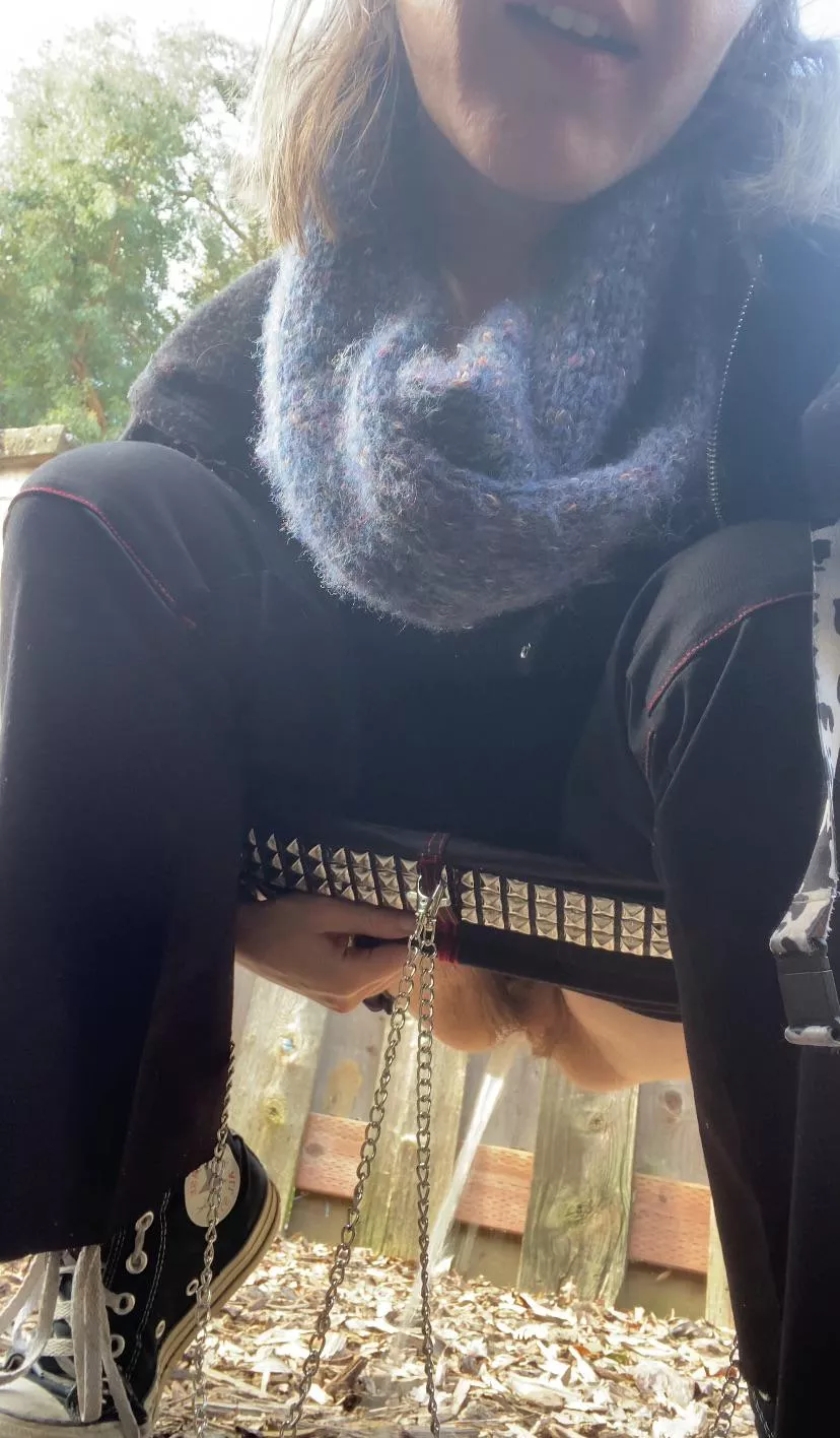 What would you do if you caught me peeing in public.. ask to play or pretend like you didn’t notice?