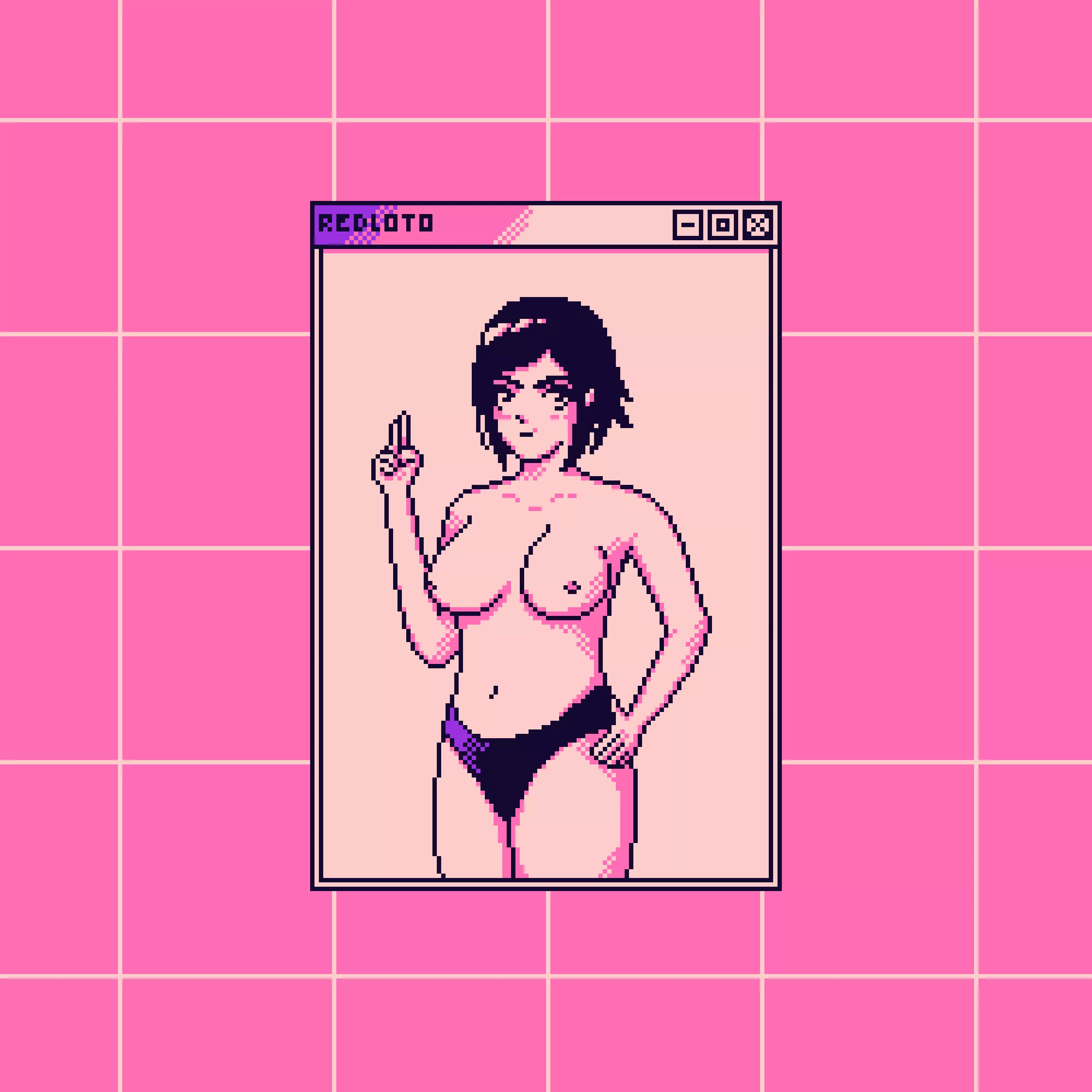 A girl i made in pixelart a few weeks ago
