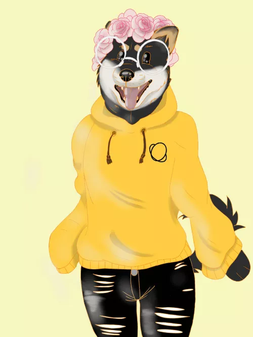 (Art by me) old photo of mine but still cute and one of my faves