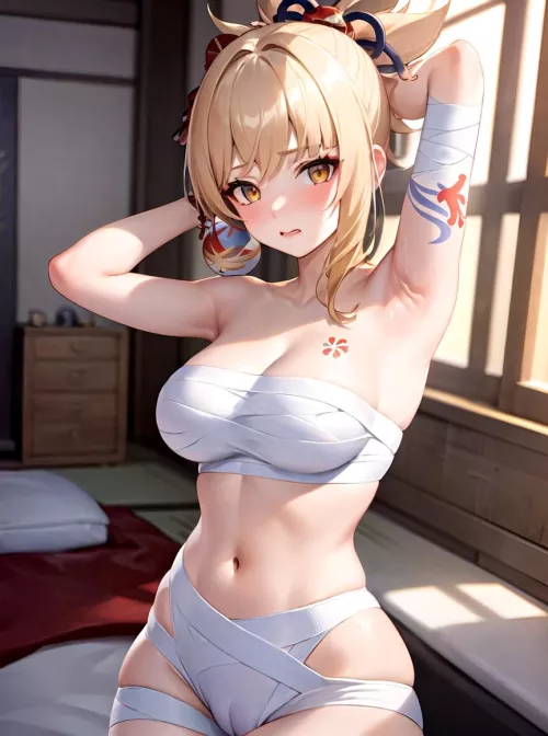 attractive pit (Yoimiya genshin impact)