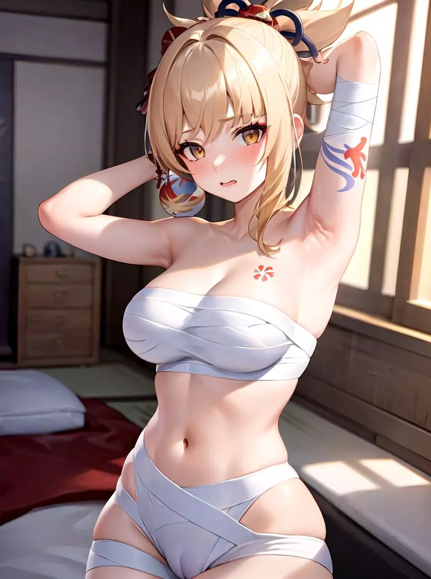 attractive pit (Yoimiya genshin impact)