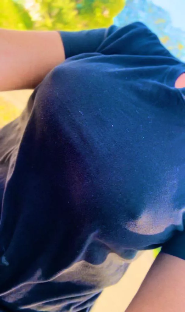 Bike rides are fun with your nips out