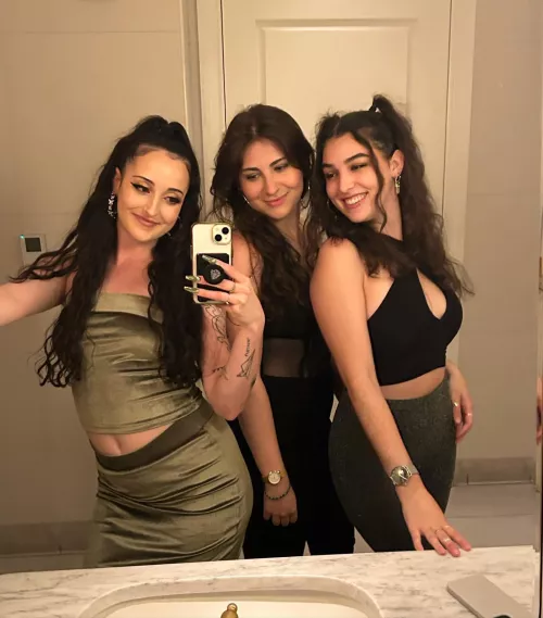 Brunette Bathroom Selfie