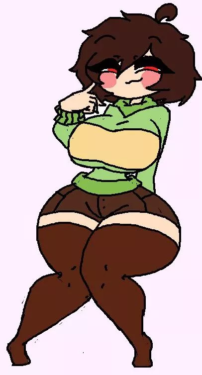 [Chara looking thicc]