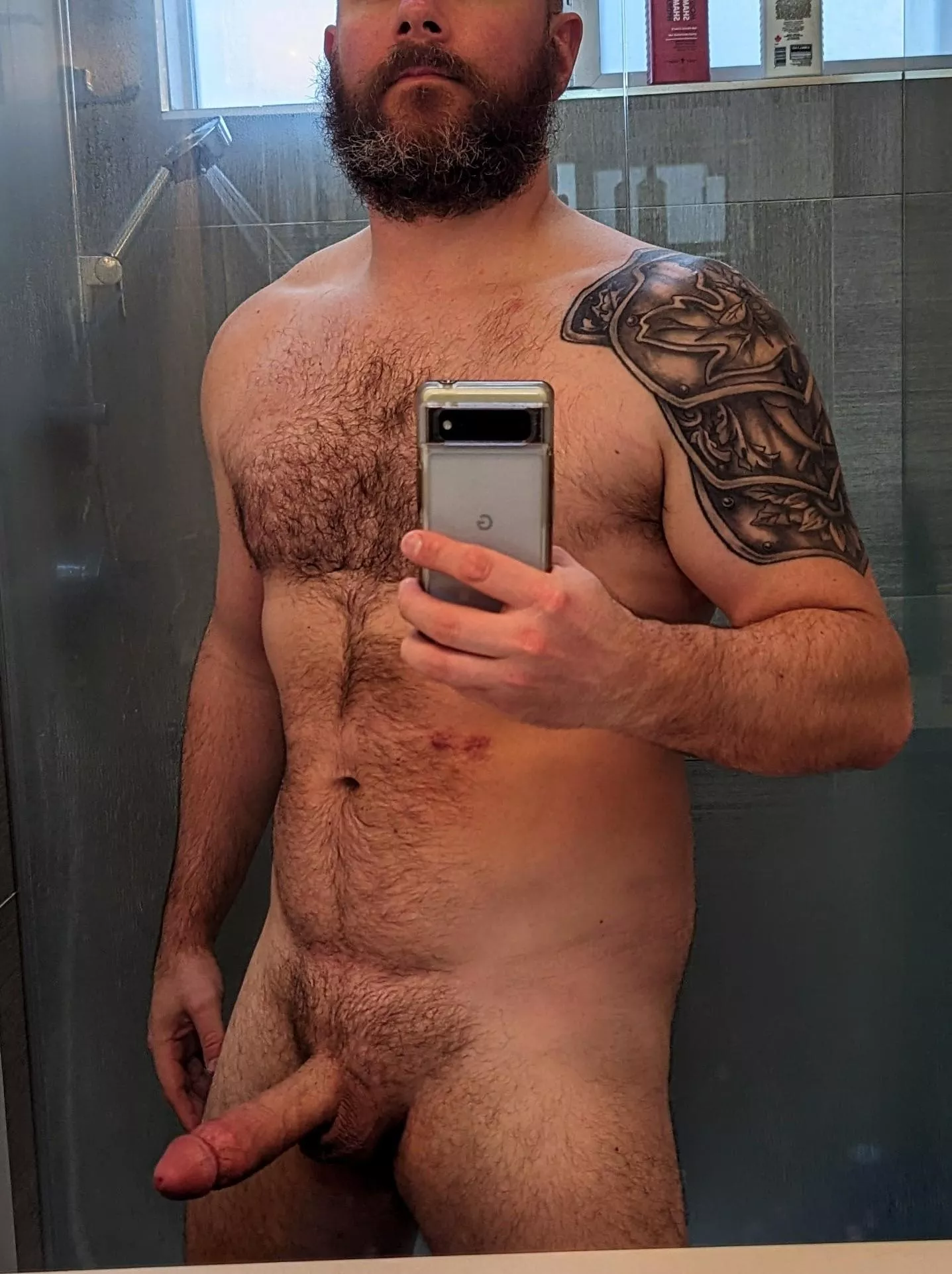 Could use a hand after the shower Could use a hand after the shower