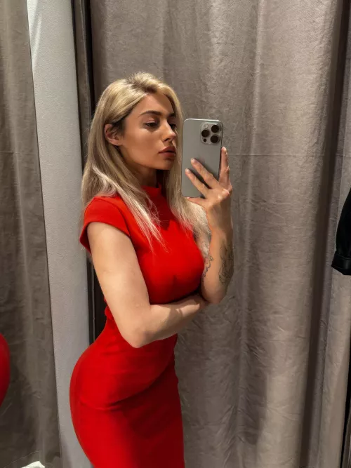 Does this red dress suit me?