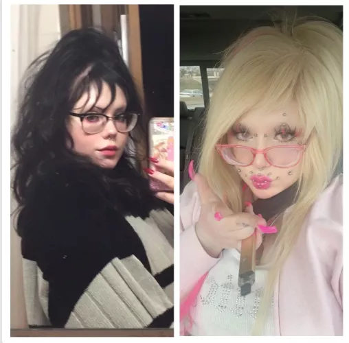 from trad goth to BBW bimbo