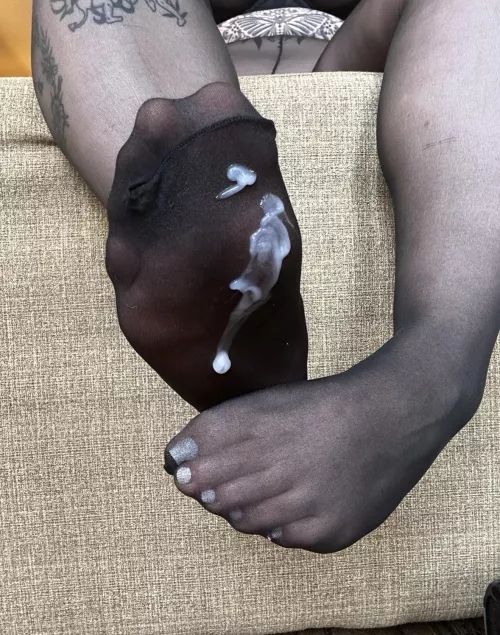 Have you ever cum on nylons