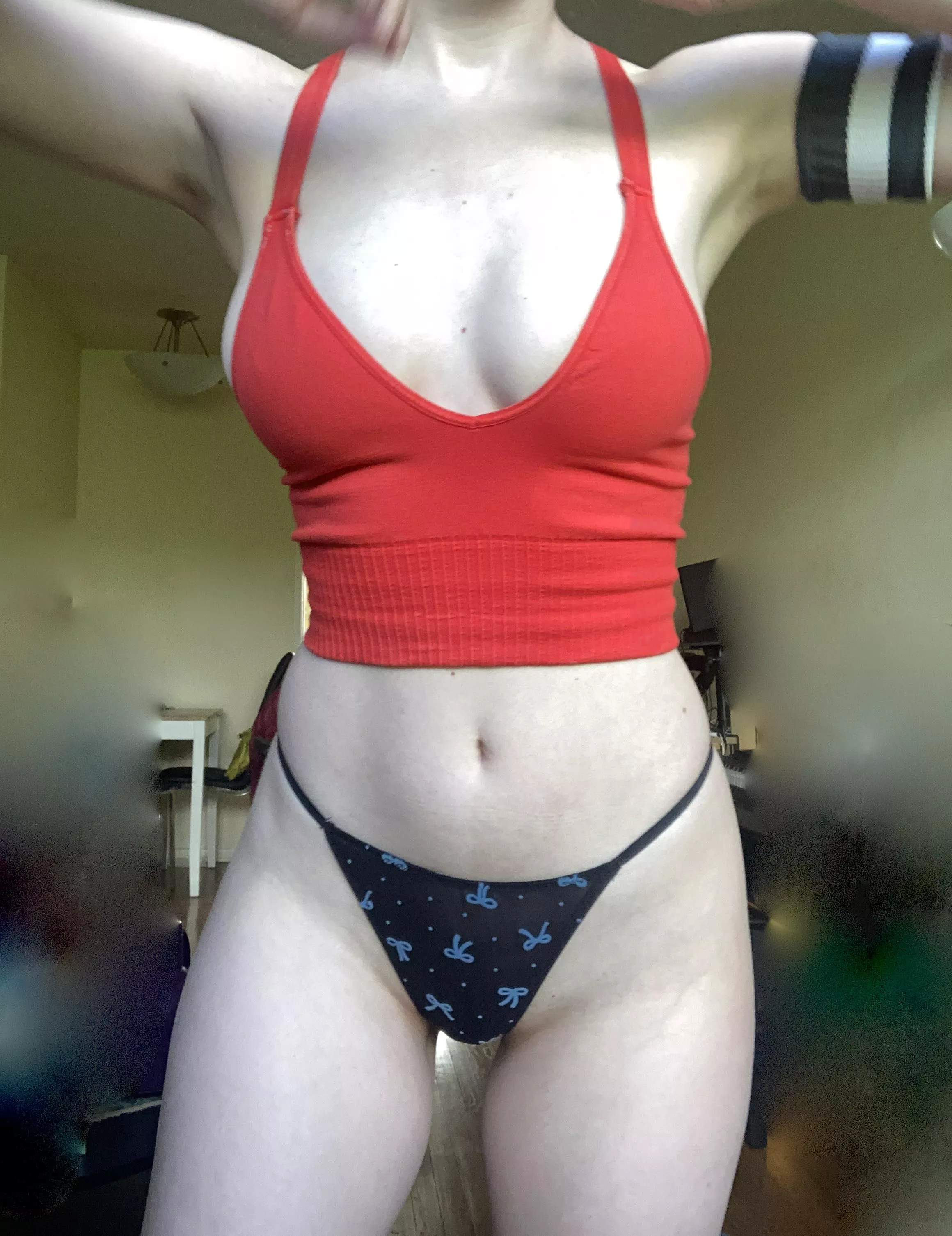 Help me decide the fate of this sports bra: should it stay or should it bounce?