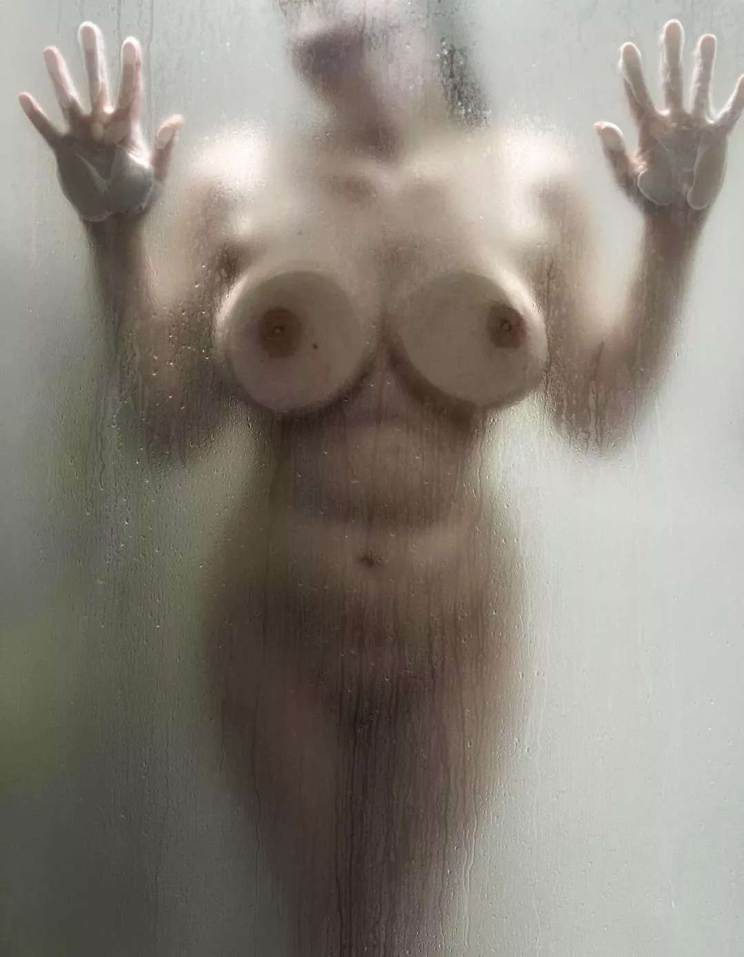 Imagine you're the reason my tits are pressed against the glass