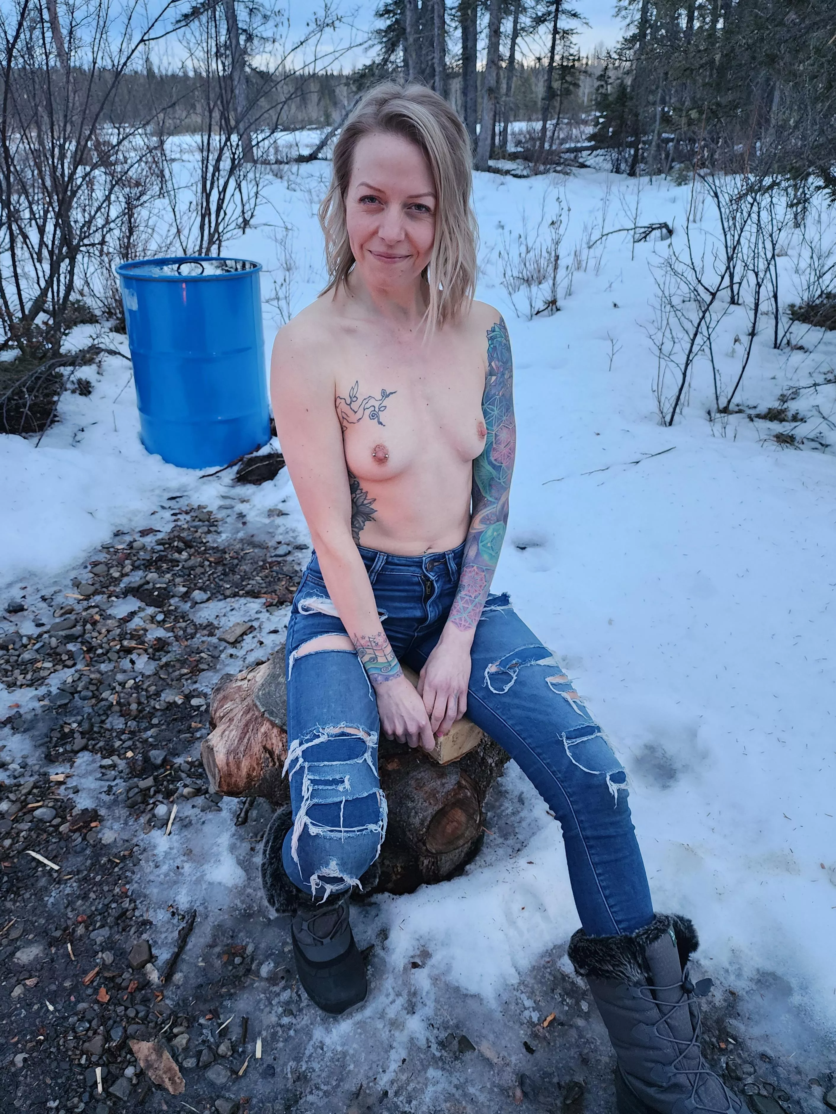 Just enjoying the Canadian outdoors