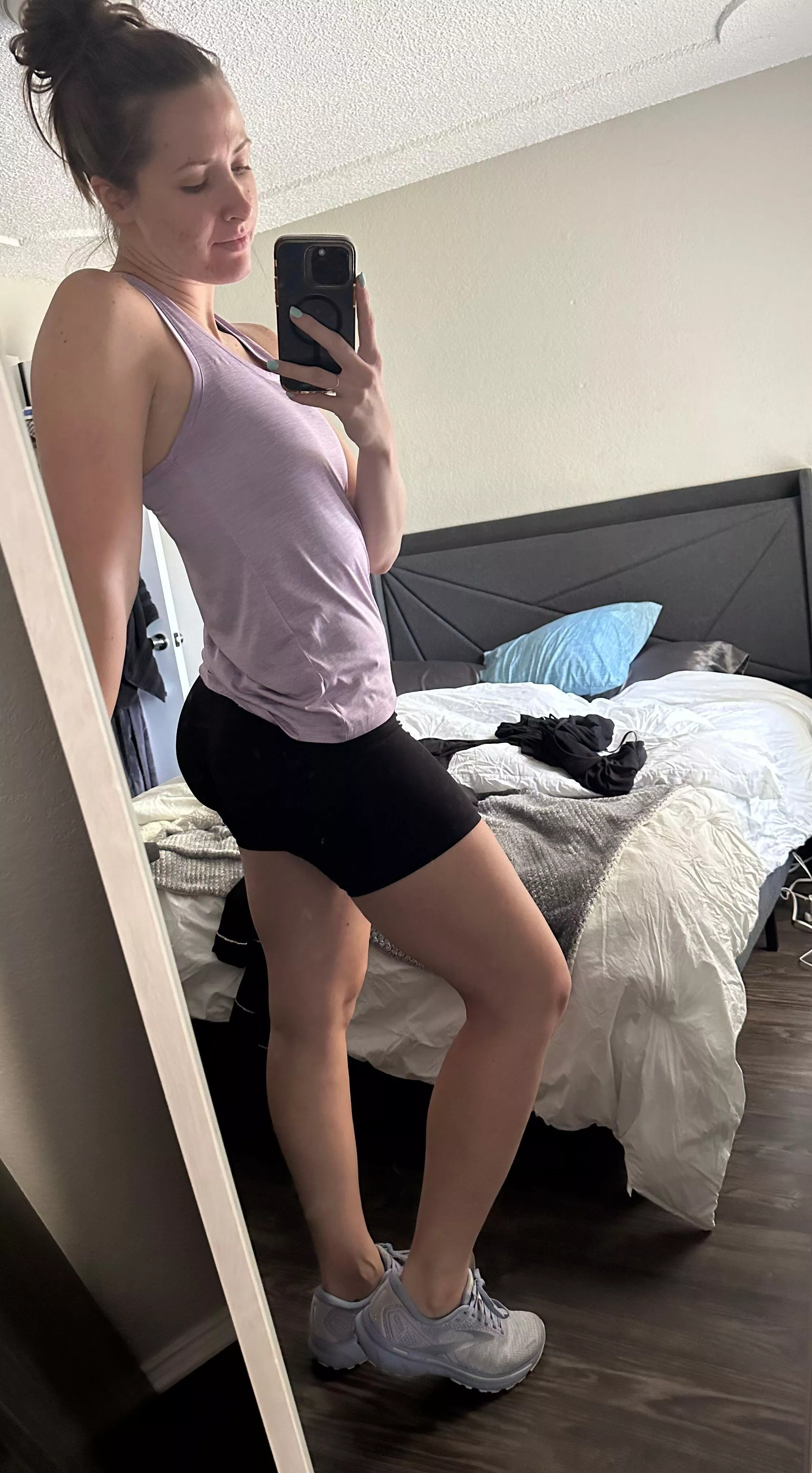 just finished working out, are you ready for me now