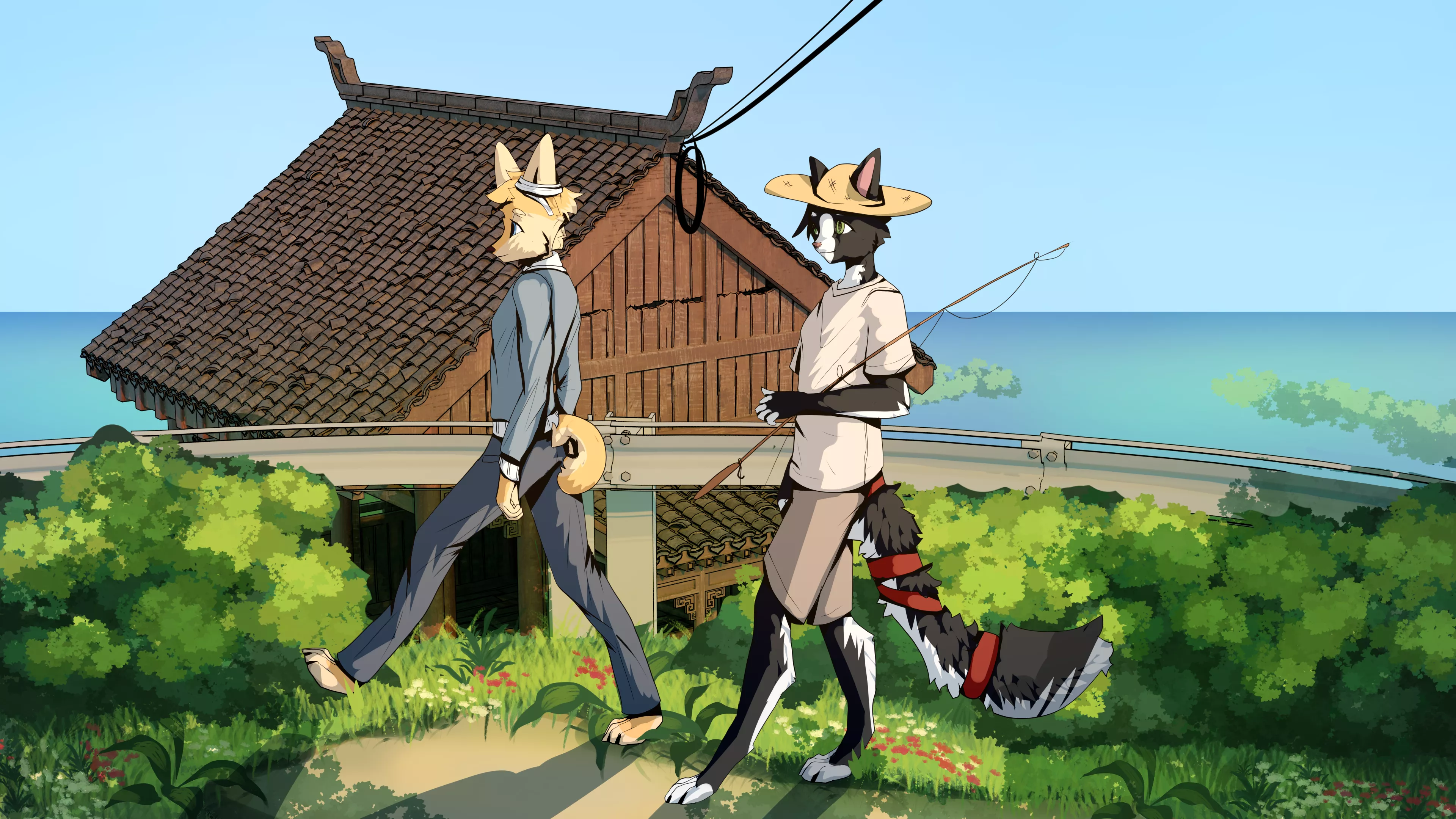 Let's go fishing with friends! (by me catcake5 Twitter and FA)